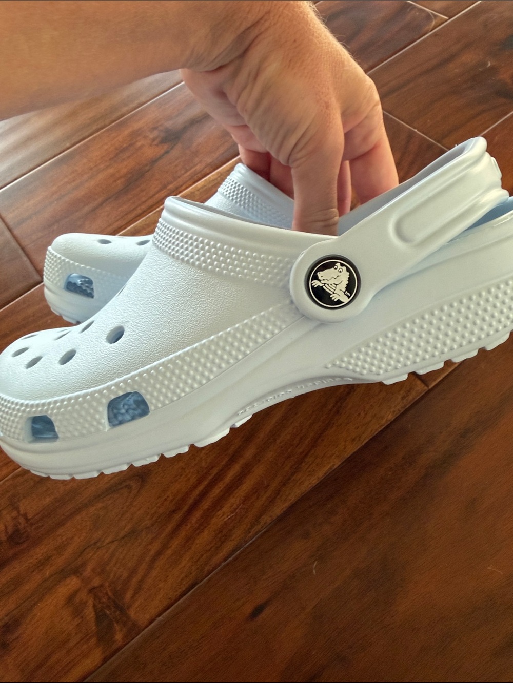 CROCS Classic Kids Clogs in Pale Blue - Picture 3 of 5